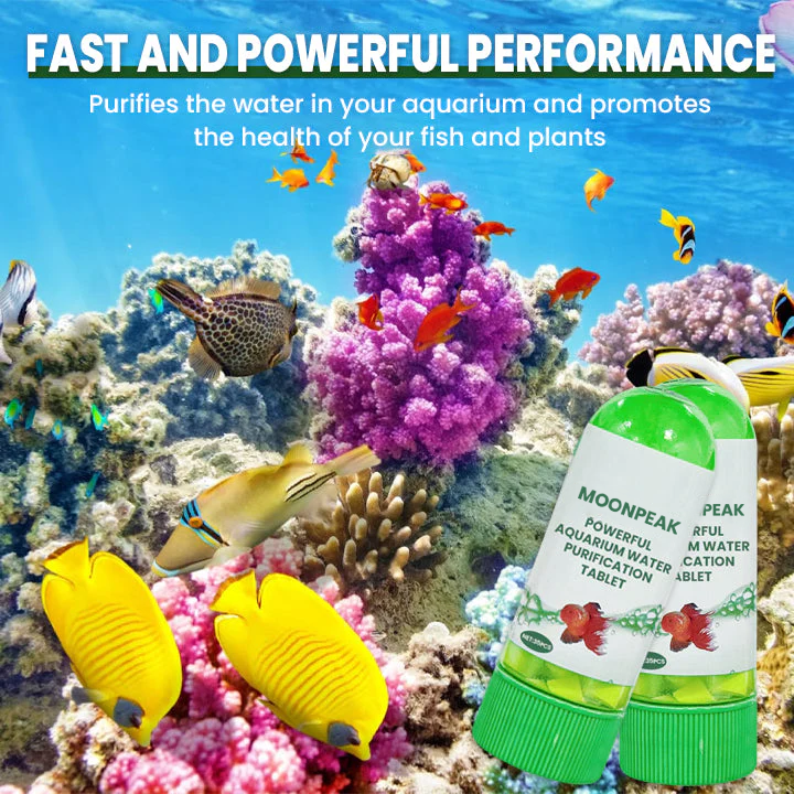 MOONPEAK Powerful Aquarium Water Purification Tablet