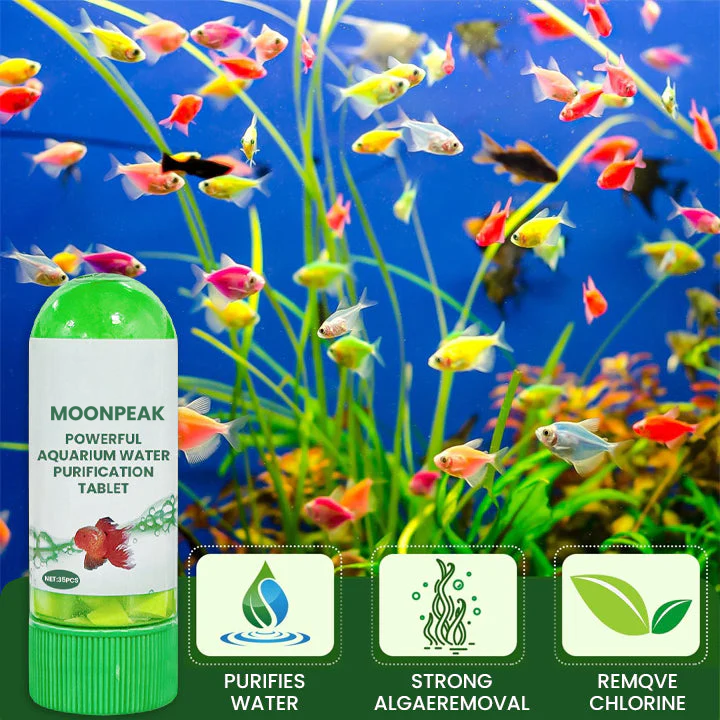 MOONPEAK Powerful Aquarium Water Purification Tablet