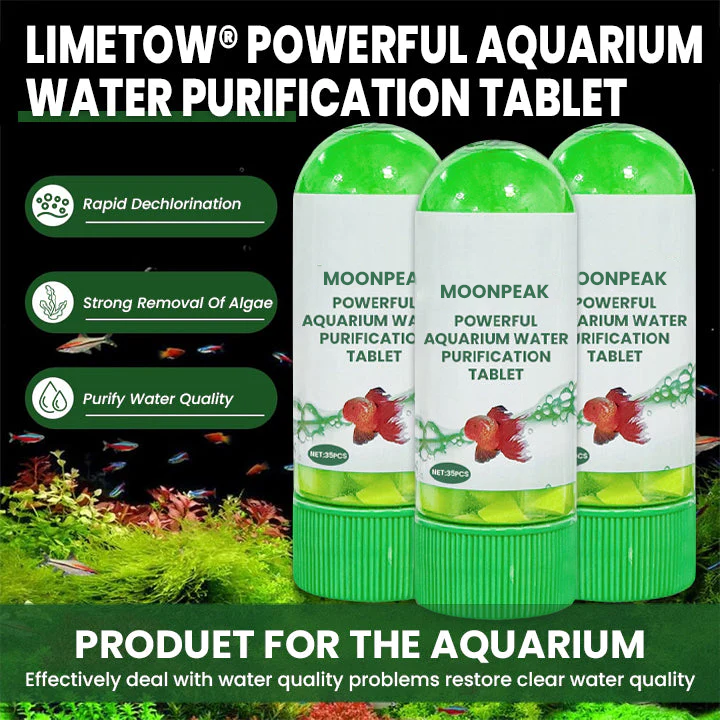 MOONPEAK Powerful Aquarium Water Purification Tablet