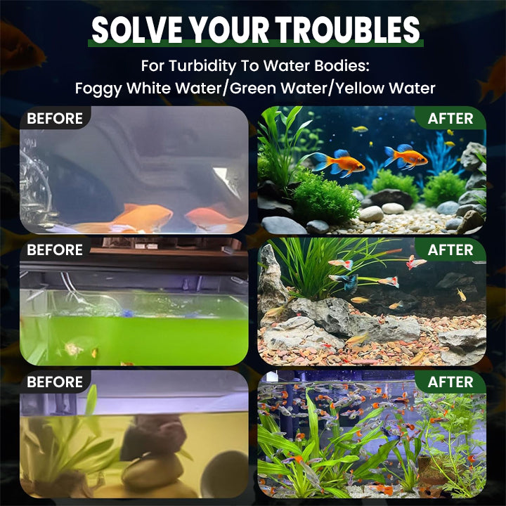 MOONPEAK Powerful Aquarium Water Purification Tablet