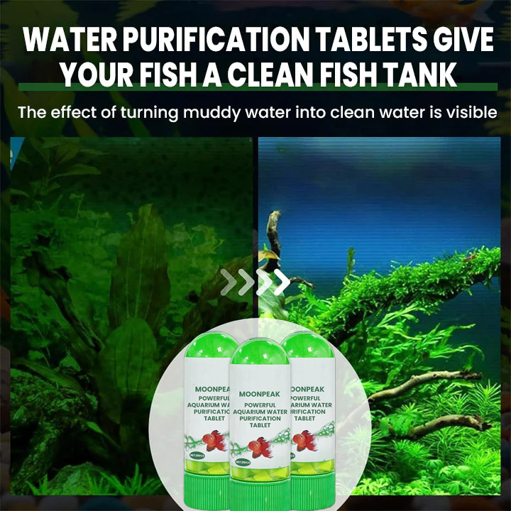 MOONPEAK Powerful Aquarium Water Purification Tablet