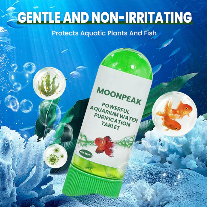 MOONPEAK Powerful Aquarium Water Purification Tablet