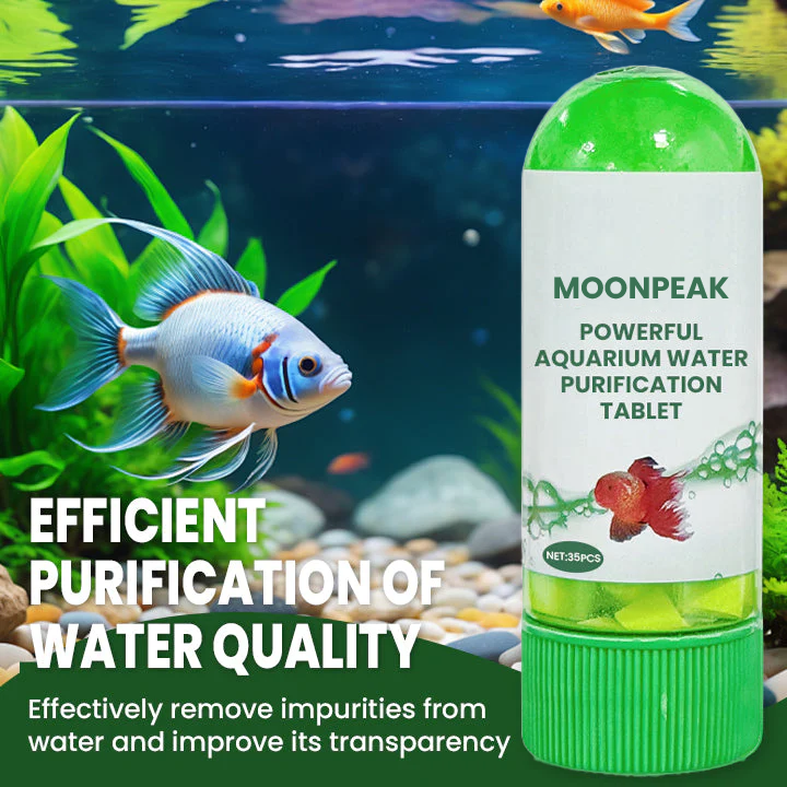 MOONPEAK Powerful Aquarium Water Purification Tablet